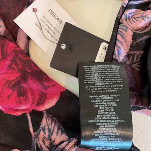 NWT (M) kimono bodysuit with Tiger silver horse shoe ruchedbust fitted Dawn rose - Picture 9 of 12